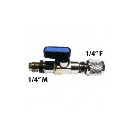 TAP 1/4"M (SAE) - 1/4"F  (SAE) WITH PIN