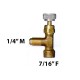 Hahn 7/16"(F) SAE -1/4"(M) SAE R600a