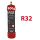800g R32 REFRIGERANT GAS REFILLABLE CYLINDER