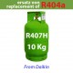 10 Kg R407H KÄLTEMITTEL NACHFULLBAR GASFLASCHE
