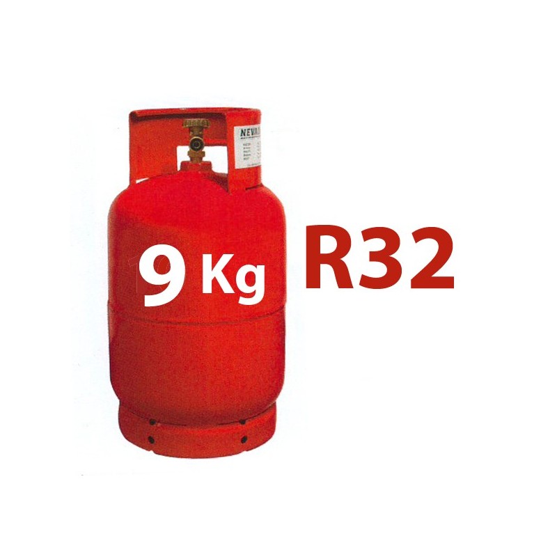 NACHFÜLL-Flasche für R32-Gas mit 800 g 1/2″ ACME LINKS-Ventil - Refrigerant  Boys