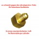 FlaschenAdapter W21,7x1/14" Links - 5/16" SAE