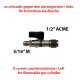 Hahn 1/2"(F) ACME Links - 5/16"(M) SAE mit Stift